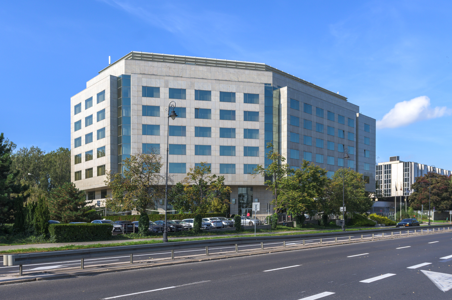 Zdjęcie architektury budynku Hotel Hyatt (obecnie Regent Warsaw Hotel)